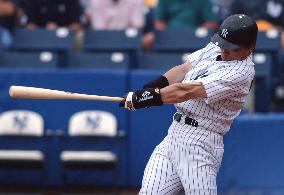 Matsui hits two-run homer in debut exhibition game